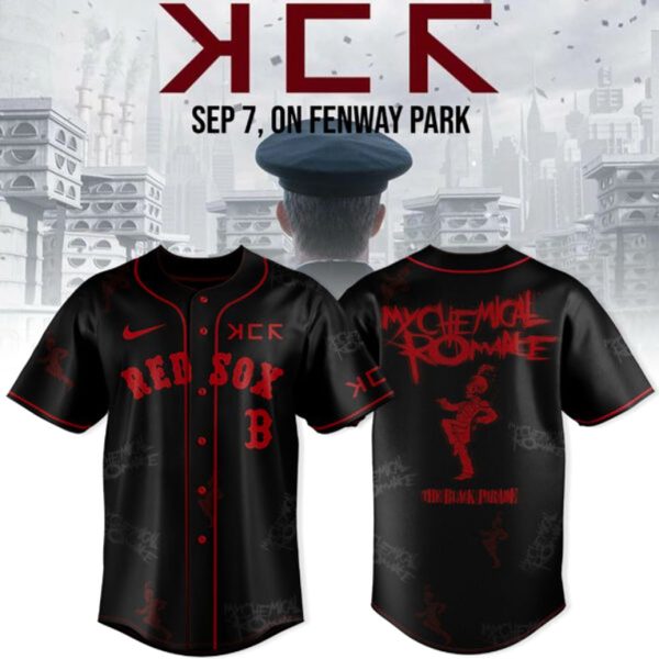 Boston Red Sox x Long Live The Black Parade – My Chemical Tour 2025 Jersey