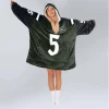 New York Jets Football Unisex Adult Kid Blanket Hoodie 4